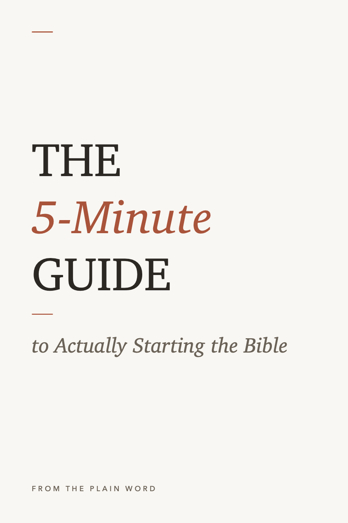 The Five-Minute Guide to Reading the Gospels