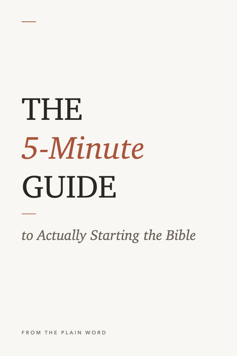 The Five-Minute Guide to Reading the Gospels