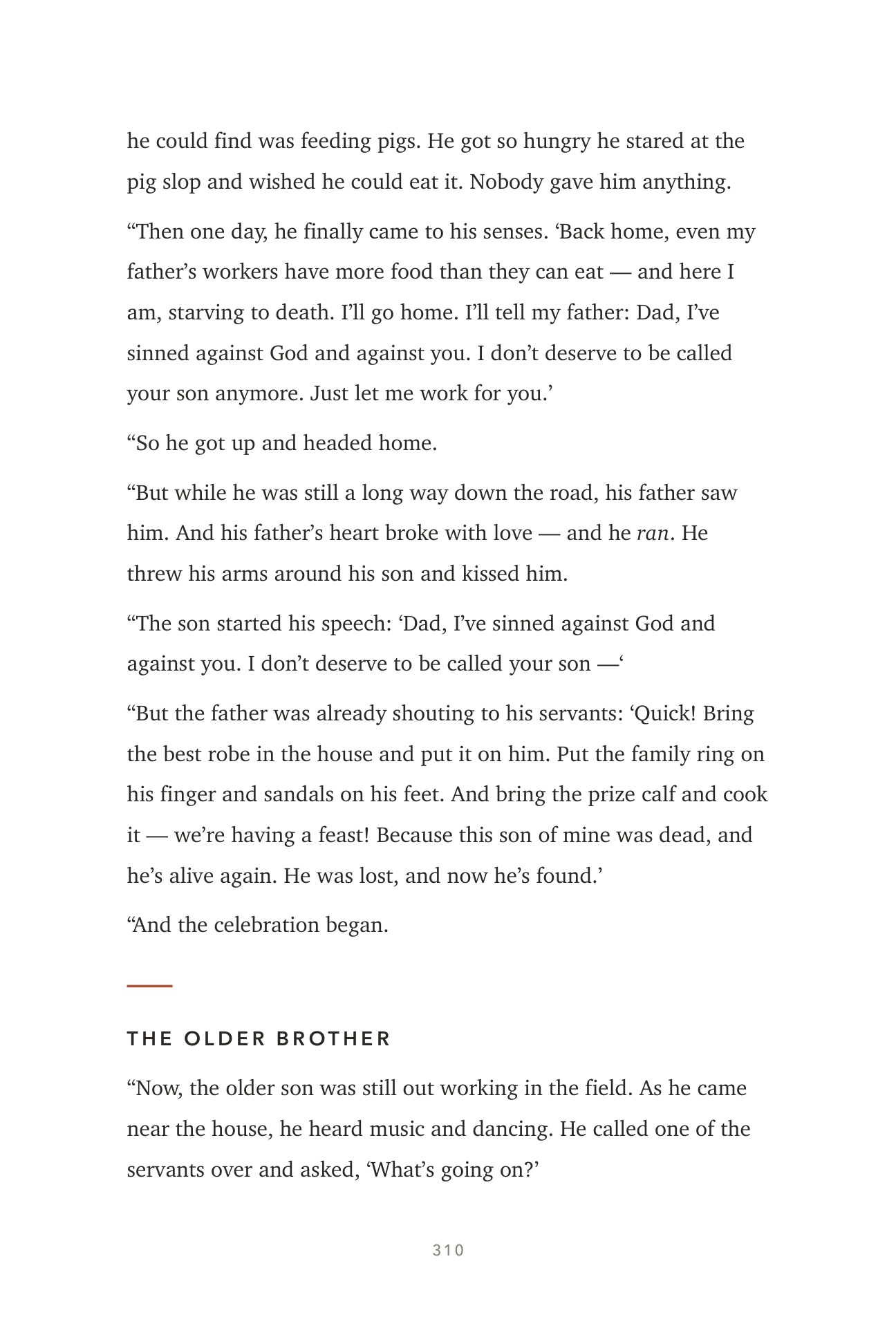 Real page — the Lost Son