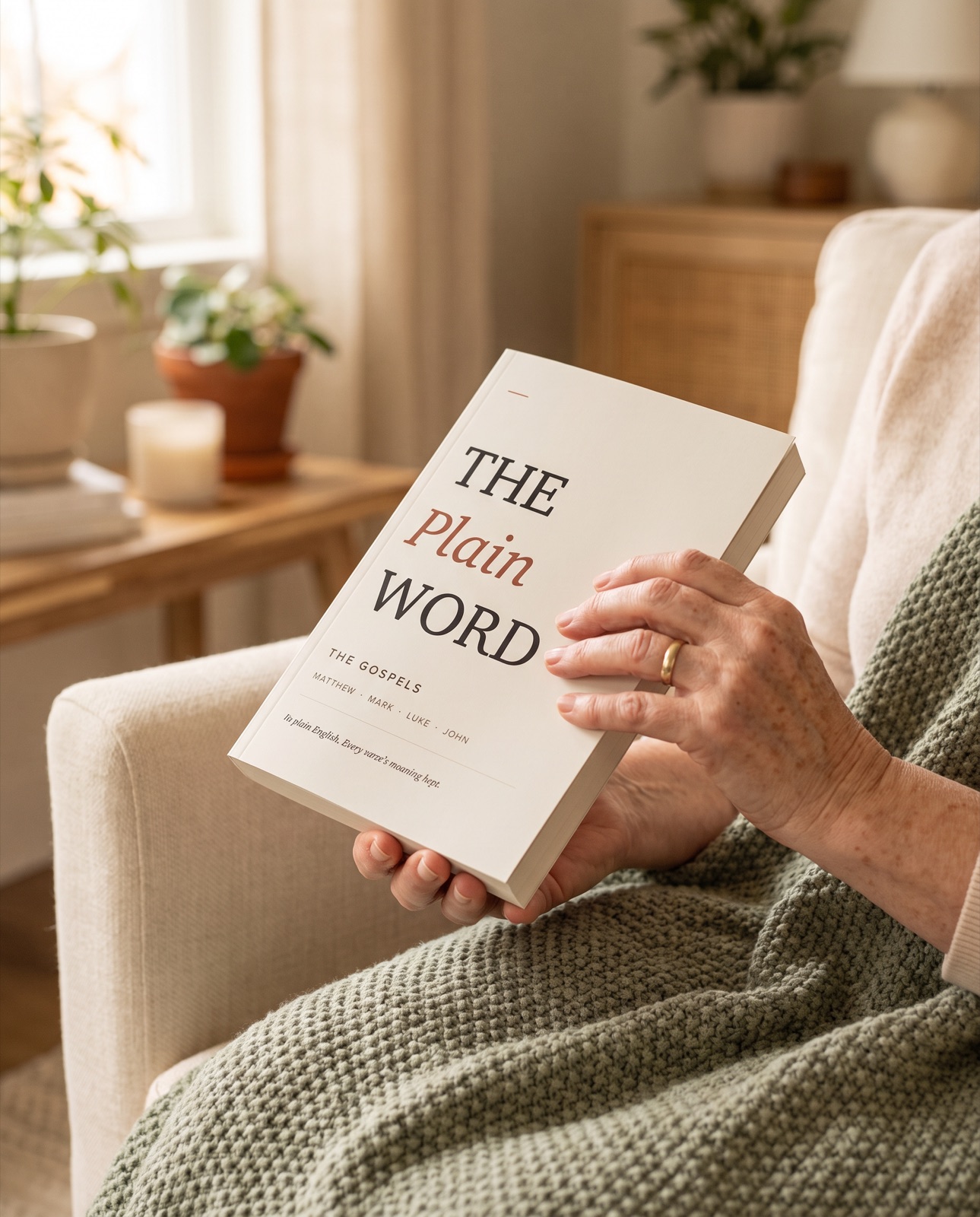 Reading in the armchair