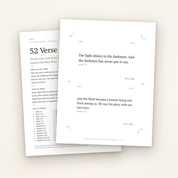 52 Verse Cards